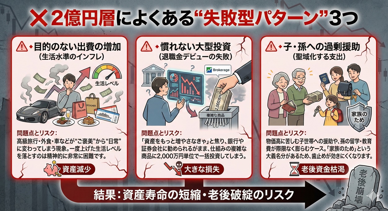 2億円層によくある“失敗型パターン”図解