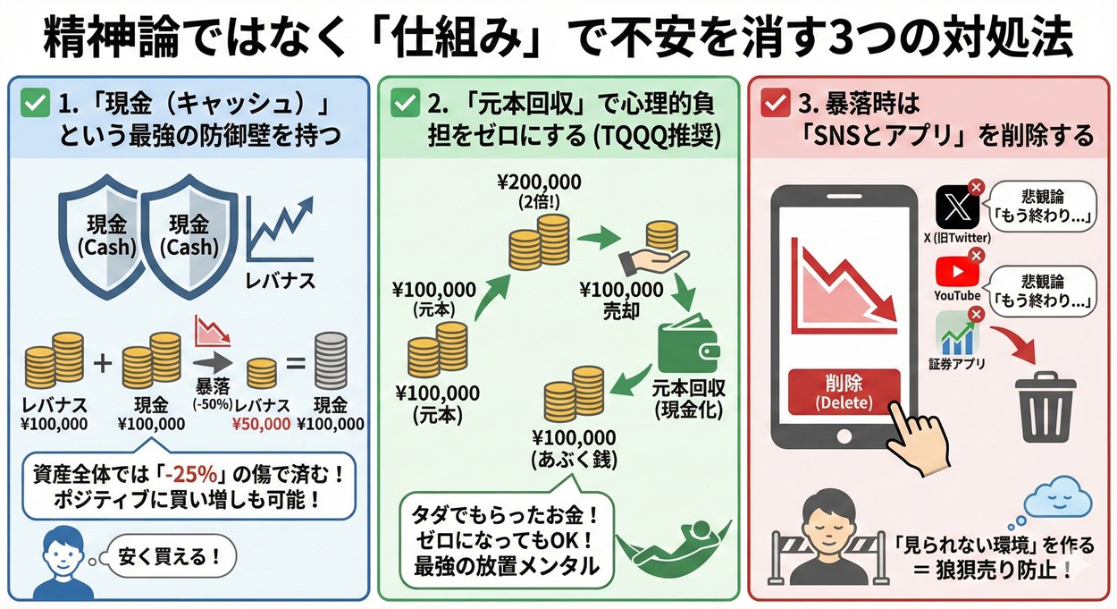 「仕組み」で不安を消す3つの対処