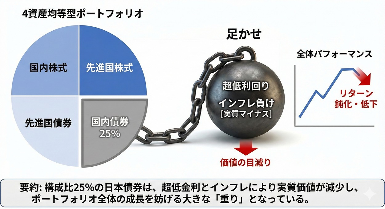 4資産均等ポートフォリオ