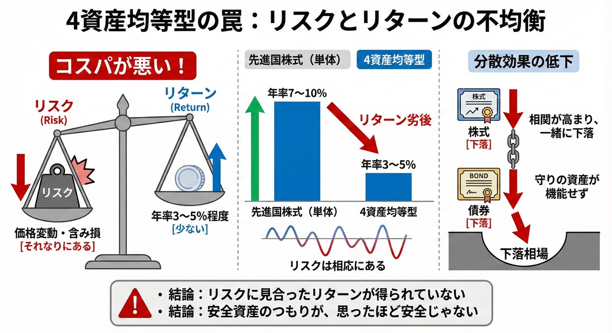 4資産均等型のリスク