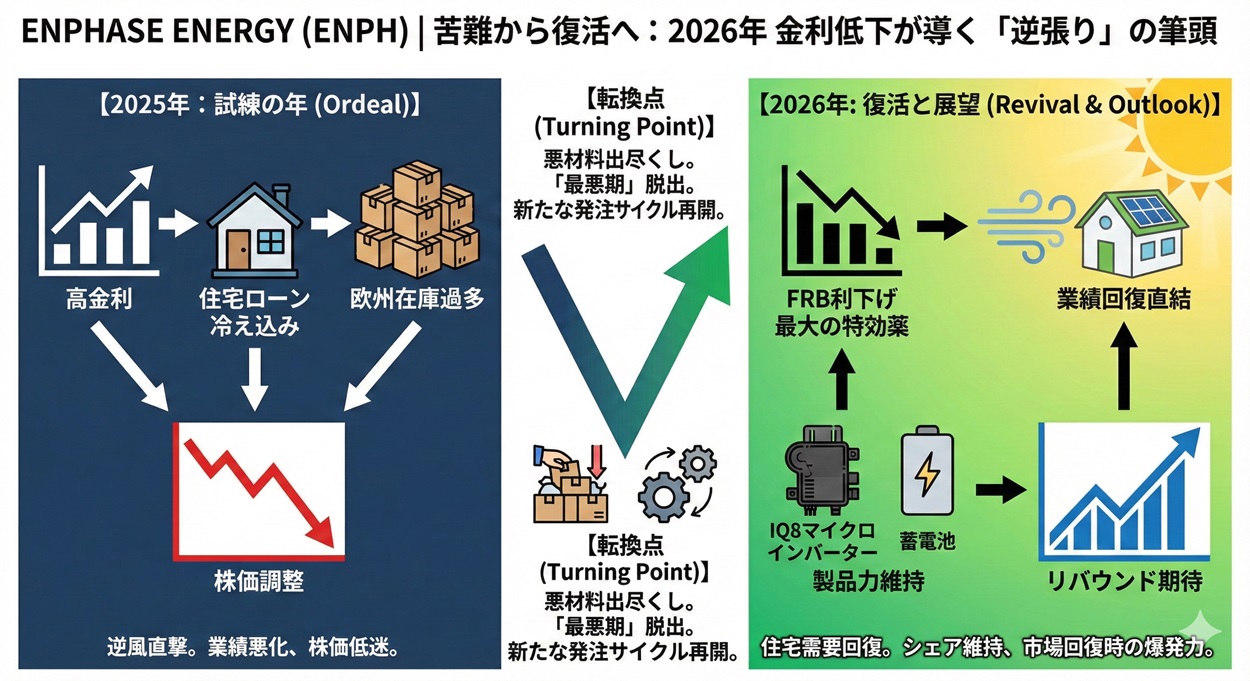 ENPHASE ENERGYの2026年の見通し図解