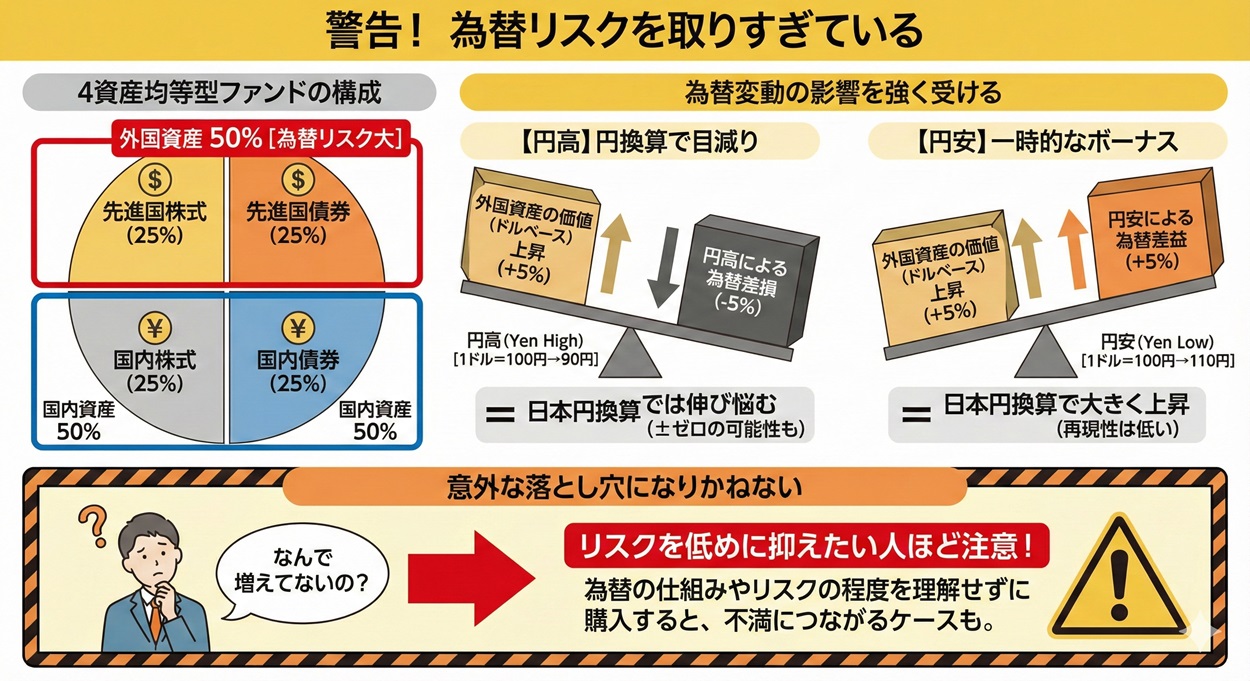 外国資産が50％