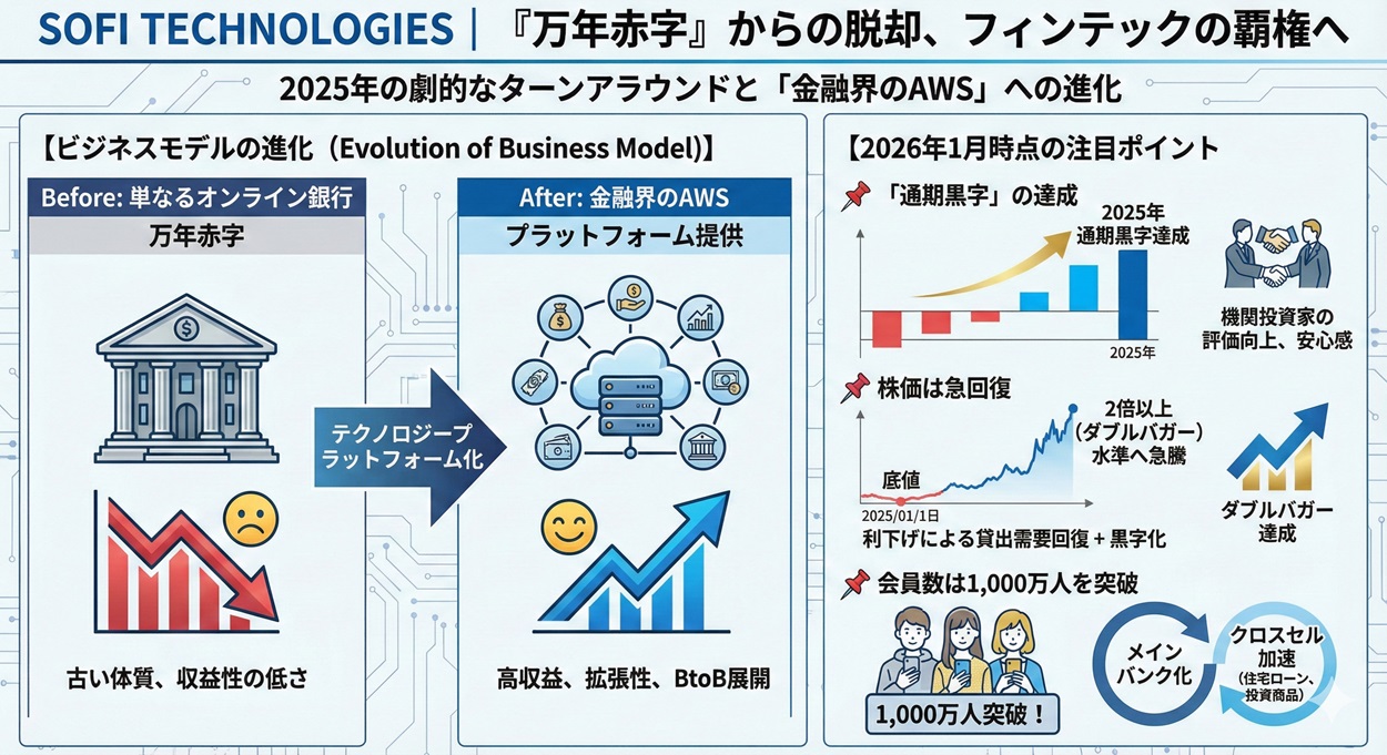 SOFI TECHNOLOGIESの2026年注目ポイント図解