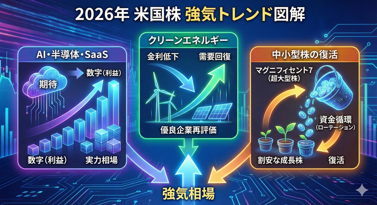 2026年の米国株における強気トレンド