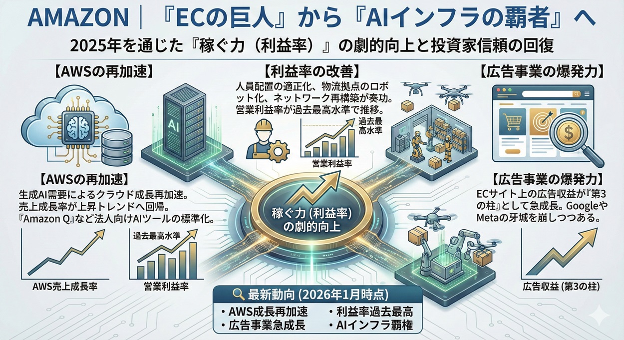 AMAZONの2026年1月時点の最新動向