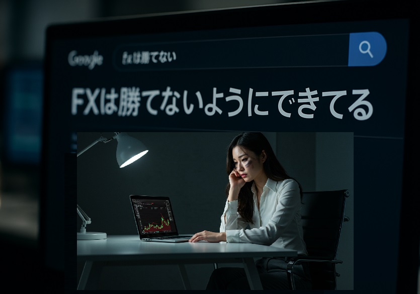 ネット上の「FXは勝てないようにできてる」という投稿