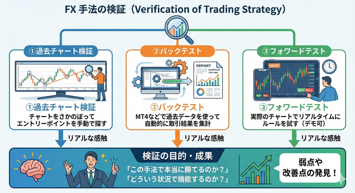 FX手法の検証図解
