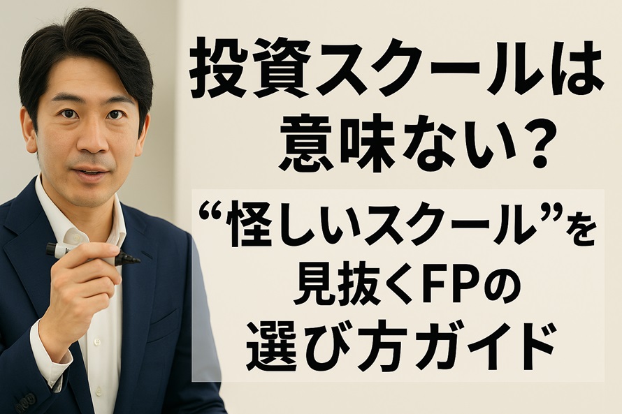 投資スクールは意味ない？“怪しいスクール”を見抜くFPの選び方