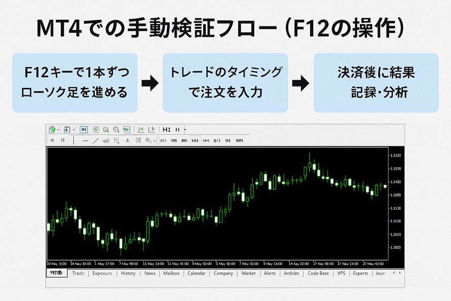 MT4の手動検証フロー