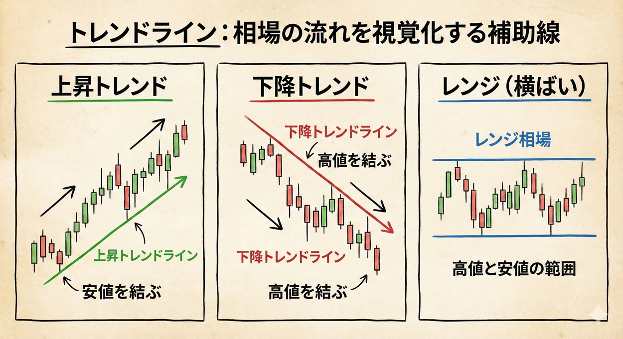 FXトレンドラインの引き方は？おすすめの練習法とアプリをご紹介！ | 投資のSTS