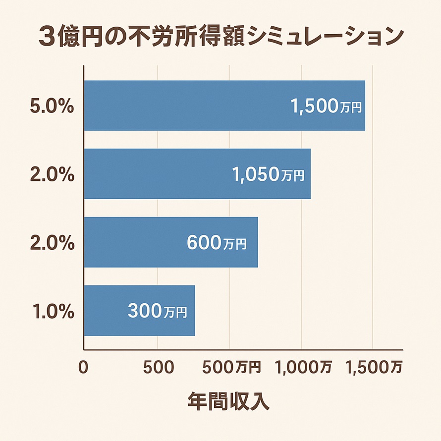 3億円の不労所得