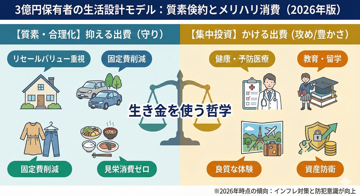 3億円保有者の生活設計モデル