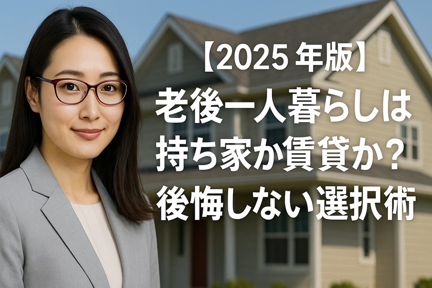 老後一人暮らしは持ち家か賃貸か？