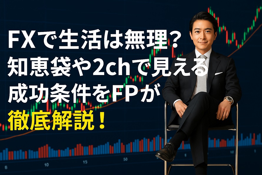 FXで生活は無理？知恵袋や2chで見える成功条件