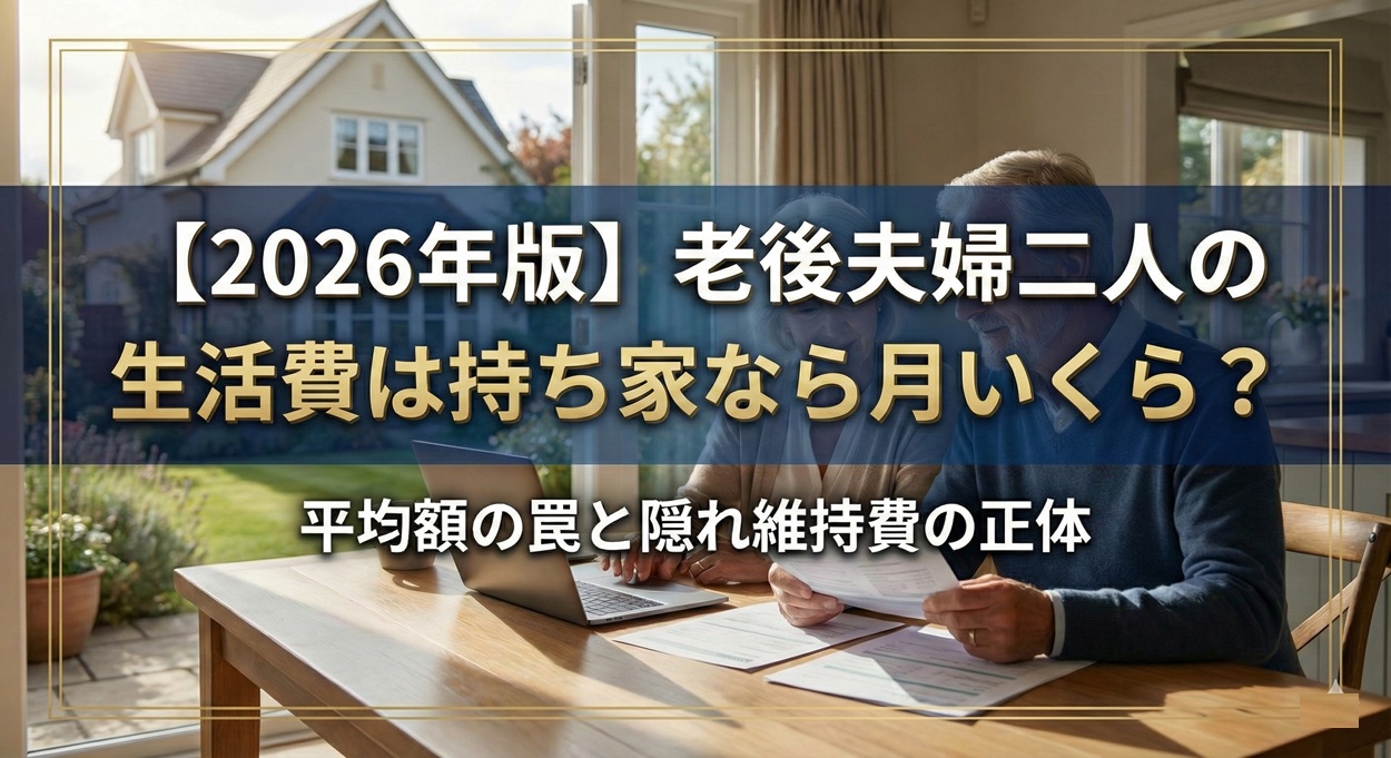 【2026年版】老後夫婦二人の生活費は持ち家なら月いくら？