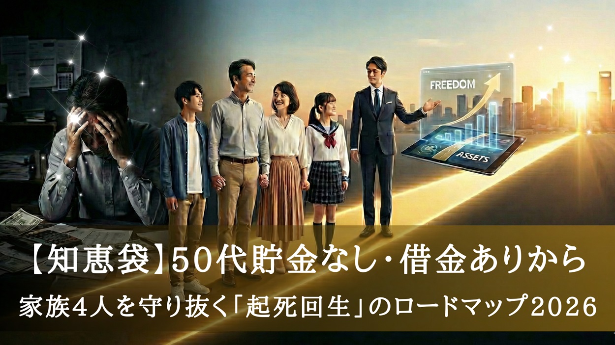 【知恵袋】50代貯金なし・借金ありから家族4人を守り抜く「起死回生」のロードマップ2026